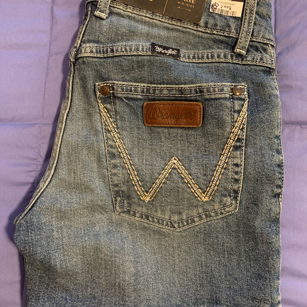 Wrangler Blue Jean Shorts with Vintage Wash